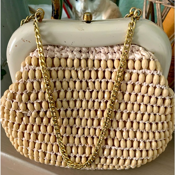 Vintage Barbara Lee beaded straw bag - Picture 7 of 7